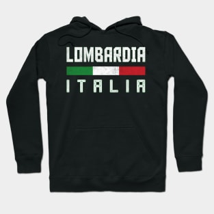 Lombardia Italia / Italy Typography Design Hoodie
